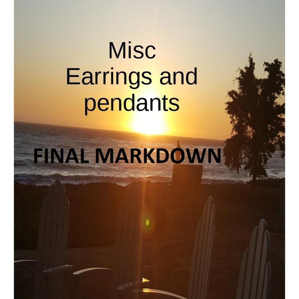 Misc earrings and Pendants